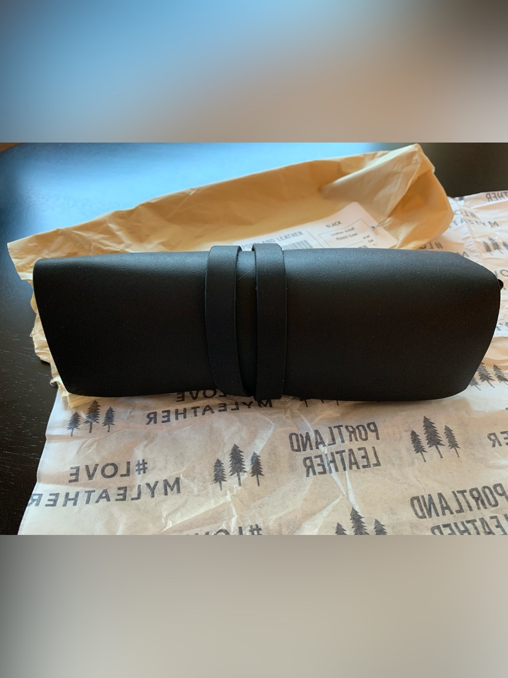 Portland Leather Goods Artist Pencil Case - Black - Picture 4 of 6